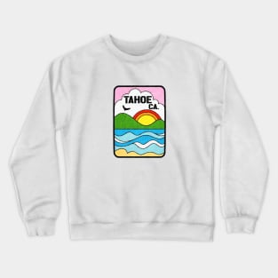 Lake Tahoe California Vintage 70's Groovy Hippie Hippy Crewneck Sweatshirt